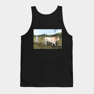 Colorized vintage photo of Mexican Farmer Tank Top